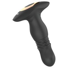   Aixiasia Roy - Rechargeable, Remote-Controlled Thrusting Anal Vibrator (Black)