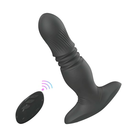 Aixiasia Roy - Rechargeable Radio-Controlled Anal Vibrator (Black)