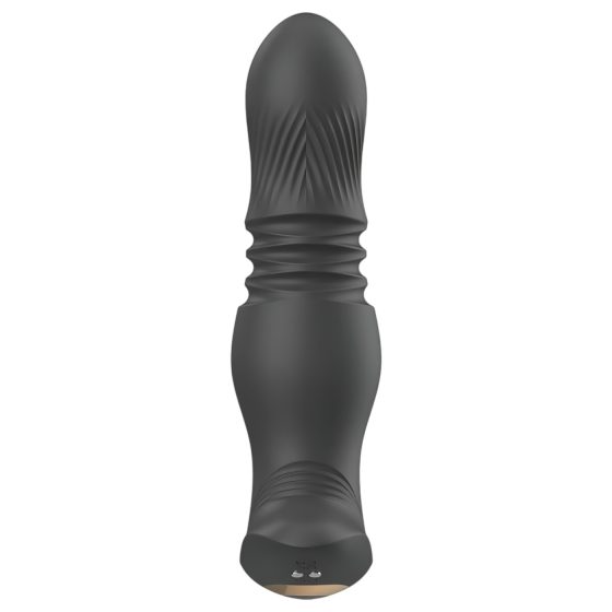 Aixiasia Roy - Rechargeable, Remote-Controlled Thrusting Anal Vibrator (Black)