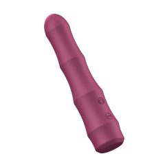 Aixiasia Bamboo - Battery-Powered Stick Vibrator (Burgundy)