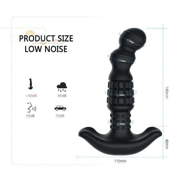 Aixiasia Abake - Rotating Anal Vibrator (Black)