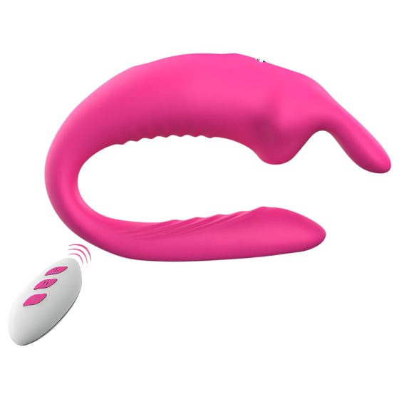 Aixiasia Hera - Rechargeable, Radio-Controlled Couples Vibrator (Pink)