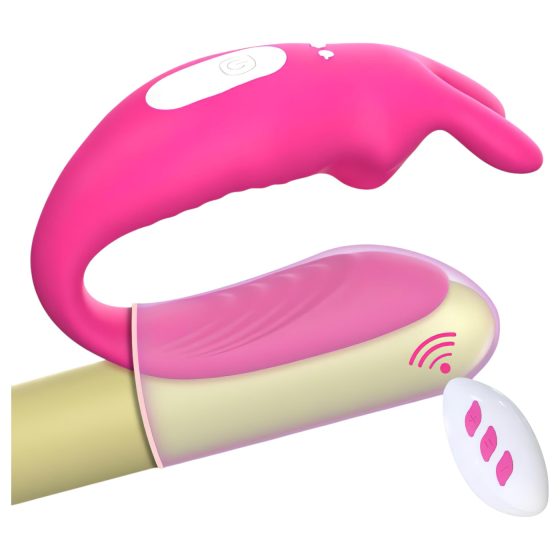 Aixiasia Hera - Rechargeable, Radio-Controlled Couples Vibrator (Pink)