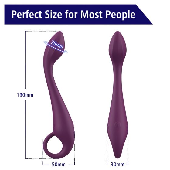 Aixiasia Lotty - Rechargeable, Waterproof G-spot Vibrator (Purple)