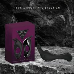 FEELZTOYS Zeus - Rechargeable Vibrating Cock Ring (Black)