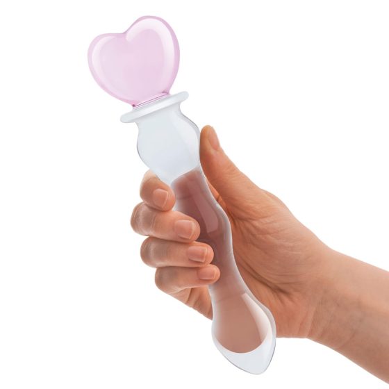 GLAS - Heart Glass Dildo (Transparent)