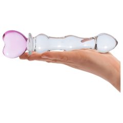 GLAS - Heart Glass Dildo (Transparent)