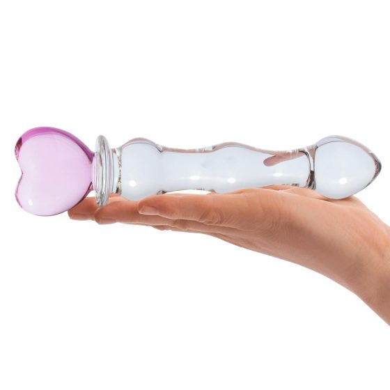 GLAS - Heart Glass Dildo (Transparent)