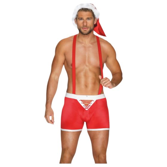 / Obsessive Mr Claus - Santa Costume Set (2-Piece) - Red