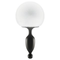 Smart Anal Vibrator with Bunny Tail (White)