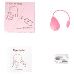   Magic Motion Sundae - smart, rechargeable vibrating egg (pink)