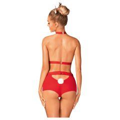   Obsessive Ms Reindy - Women's Reindeer Costume Set (2-Piece) - Red