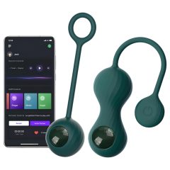   Magic Motion Crystal Duo - Smart Kegel Ball Set - Green - (2-Piece)