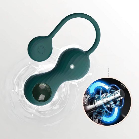 Magic Motion Crystal Duo - Smart Kegel Ball Set - Green - (2-Piece)