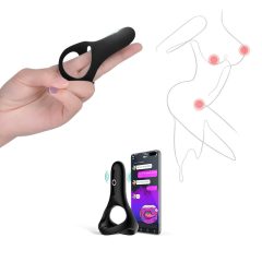   Magic Motion Rise - Smart Rechargeable Vibrating Cock Ring (Black)