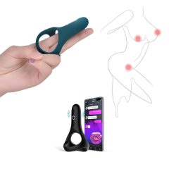   Magic Motion Rise - Smart Rechargeable Vibrating Cock Ring (Green)