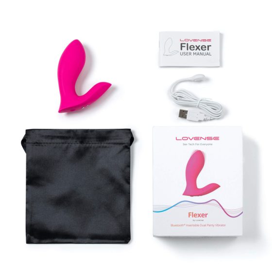 LOVENSE Flexer – Rechargeable 2-in-1 Vibrator (Pink)