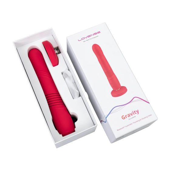 LOVENSE Gravity - Rechargeable, Stand-Alone Thrusting Vibrator (Red)