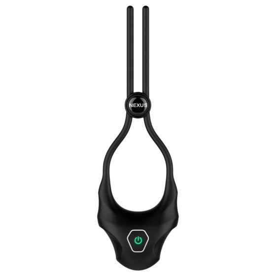 Nexus Forge - Adjustable, Rechargeable Vibrating Cock Ring (Black)