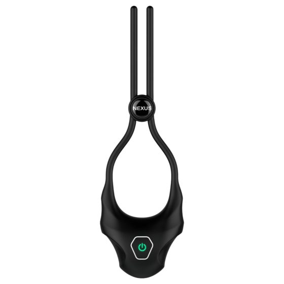 Nexus Forge - Adjustable, Rechargeable Vibrating Cock Ring (Black)