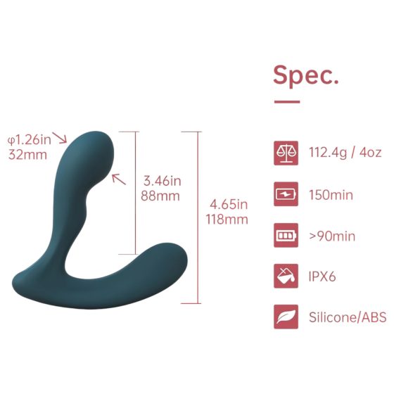 Magic Motion - Solstice X App Controlled Prostate Vibrator (Blue)