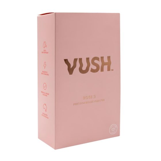 Vush The Rose 2 - Rechargeable, Waterproof Massaging Vibrator (Pink)