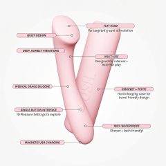   Vush Pop Shine - Rechargeable, Waterproof G-Spot Vibrator (Pink)