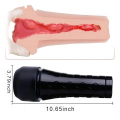   Tracy's Dog 3D Stroker - Realistic Pussy in Case (Black-Natural)