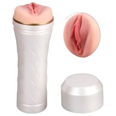   Tracy's Dog 3D Stroker - Lifelike Pussy in Case (White-Natural)