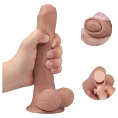   Tracy's Dog Uncut Foreskin - Testicle Dildo (21cm) - Natural