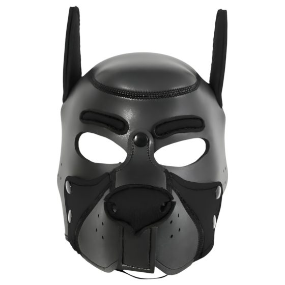 Ida Leather - Closed Dog Mask (Black)